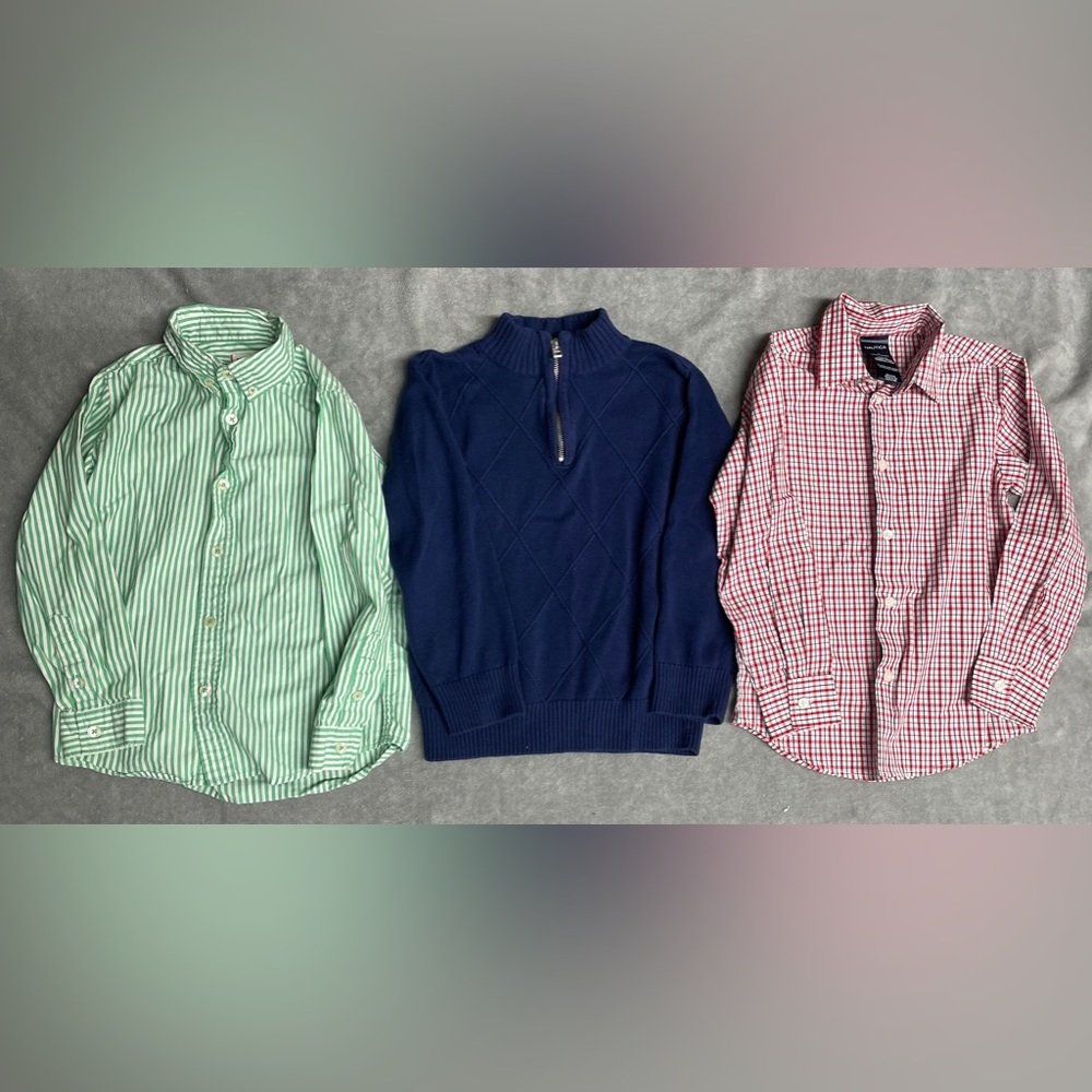 3 Boys Dress Shirts- Sizes 5/6 & 6